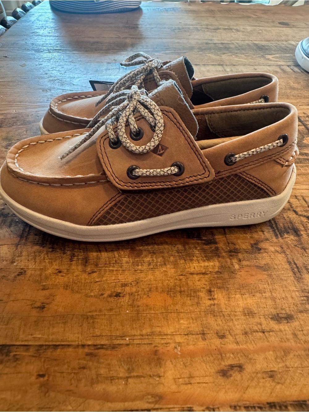 Sperry Kids' Tan Boat Shoes NWT
